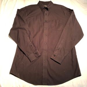 Joseph A. Bank Button Down Dress Shirt Black Men’s